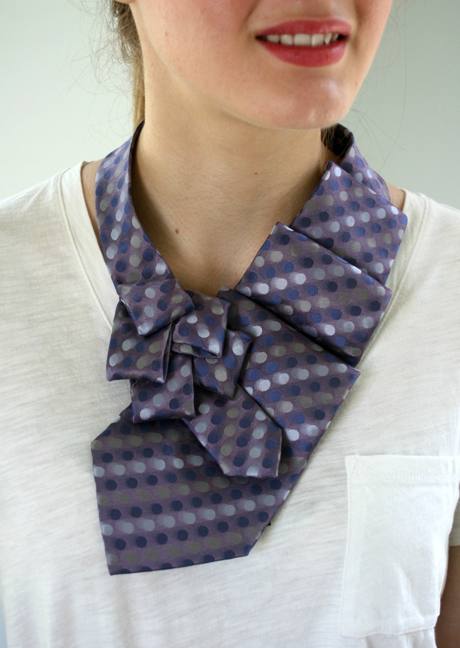 Neck Tie Scarf Women's Tie Unisex Scarf Silk Ascot Etsy