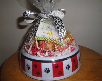 Bowl of Home Baked All Natural Gourmutt Treats