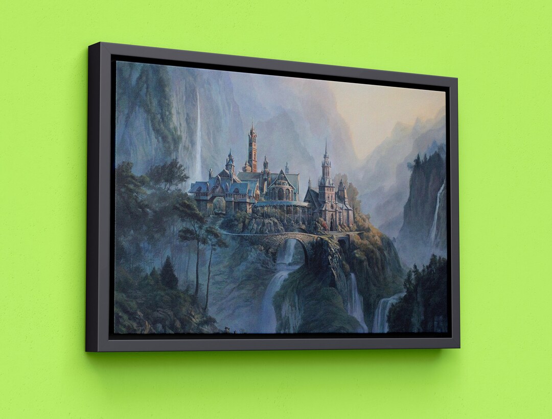 Rivendell Canvas, the Lord of the Rings Poster , Print on Canvas , Wall ...