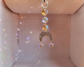Mini Moon Suncatcher Car Charm Accessory