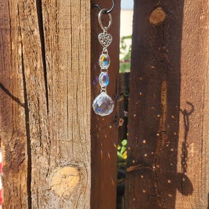 Mini hartbedel Crystal Suncatcher, auto-suncatcher, mini-autobedel, auto-accessoires, autodecor