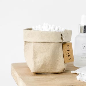 Mini-Aufbewahrungstasche - Minimalistischer waschbarer Papier-Organizer für ein modernes Zuhause