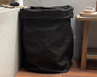 Bolsa de almacenamiento de papel lavable extragrande / Maceta de papel minimalista