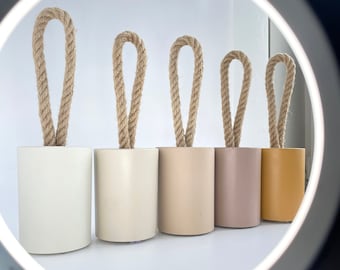 Modern Concrete Door Stop – Earthy Doorstop for Natural Home Decor