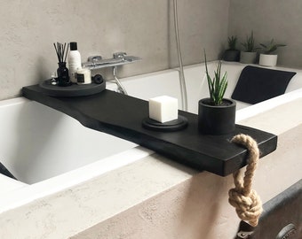 Featured image of post Black Bathtub Caddy Tray / Check out our bathtub caddy tray selection for the very best in unique or custom, handmade pieces from our bathroom shops.