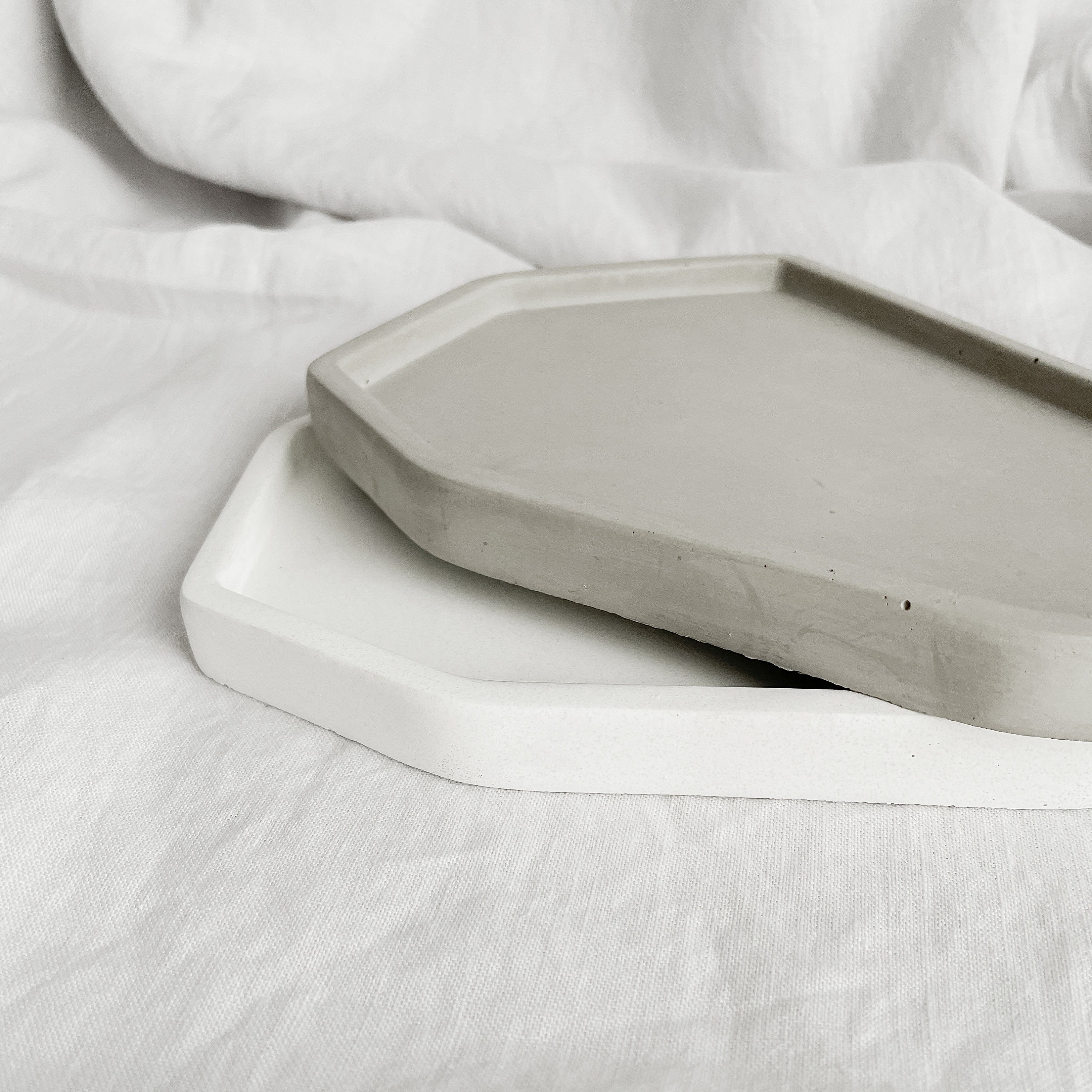 Concrete decor tray Bathroom vanity tray Kitchen sink tray Etsy