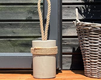 XXL Concrete Door Stopper – Modern Indoor Outdoor Doorstop