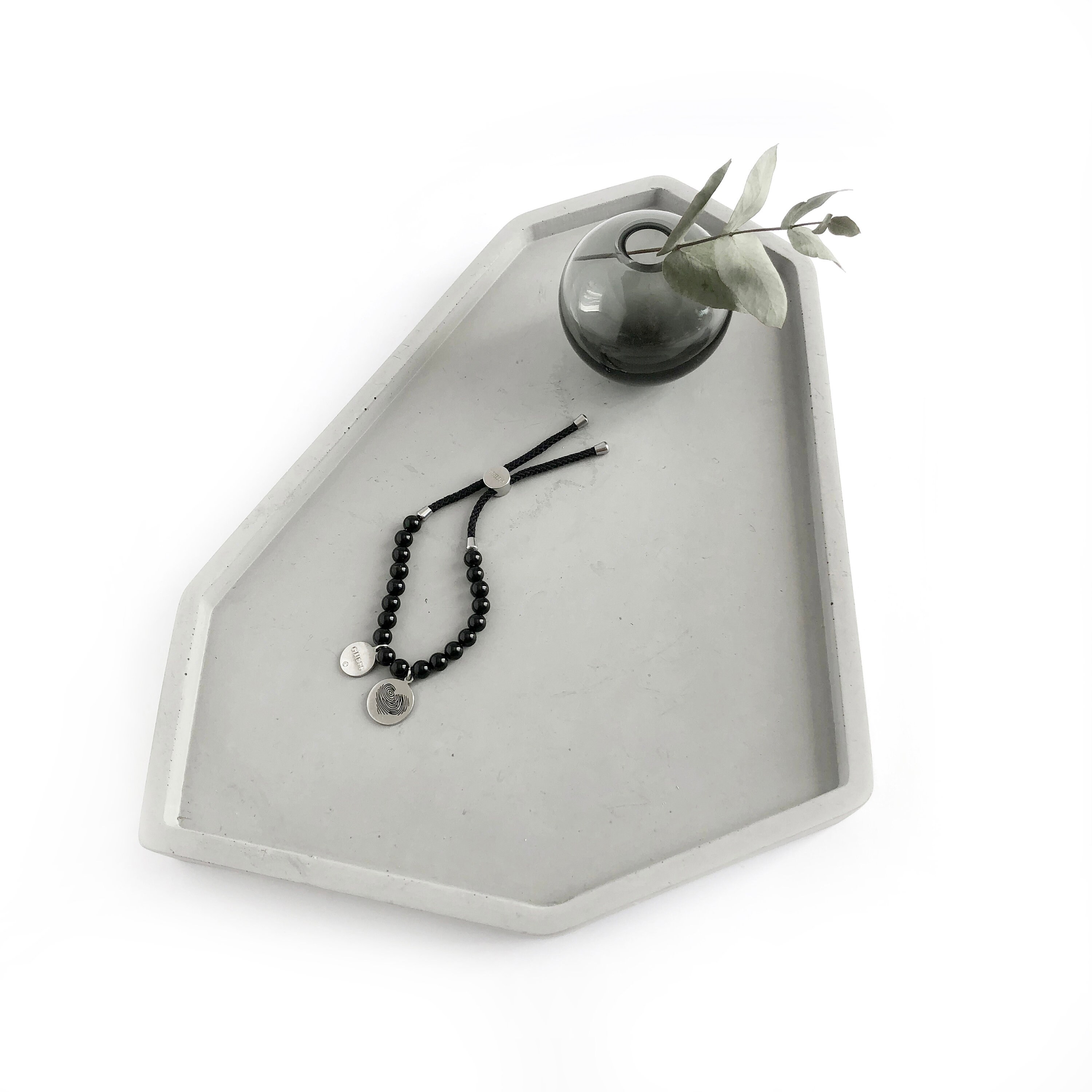Home Décor Decorative Trays Home & Living Jewellery Concrete 740g