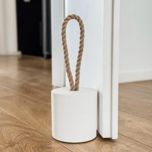 XL Concrete Door Stop – Modern Door Stop Large, Minimalist Door Stopper For Home Or Patio, Heavy Concrete Door Holder