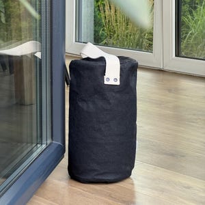 Extra Tall Washable Paper Door Stop with Handle - Unfilled