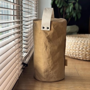 Extra Tall Washable Paper Door Stop Cover: Sustainable Unfilled Doorstop with Handle