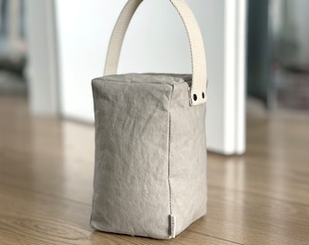 Weighted Fabric Door Stopper – Modern Washable Paper Design