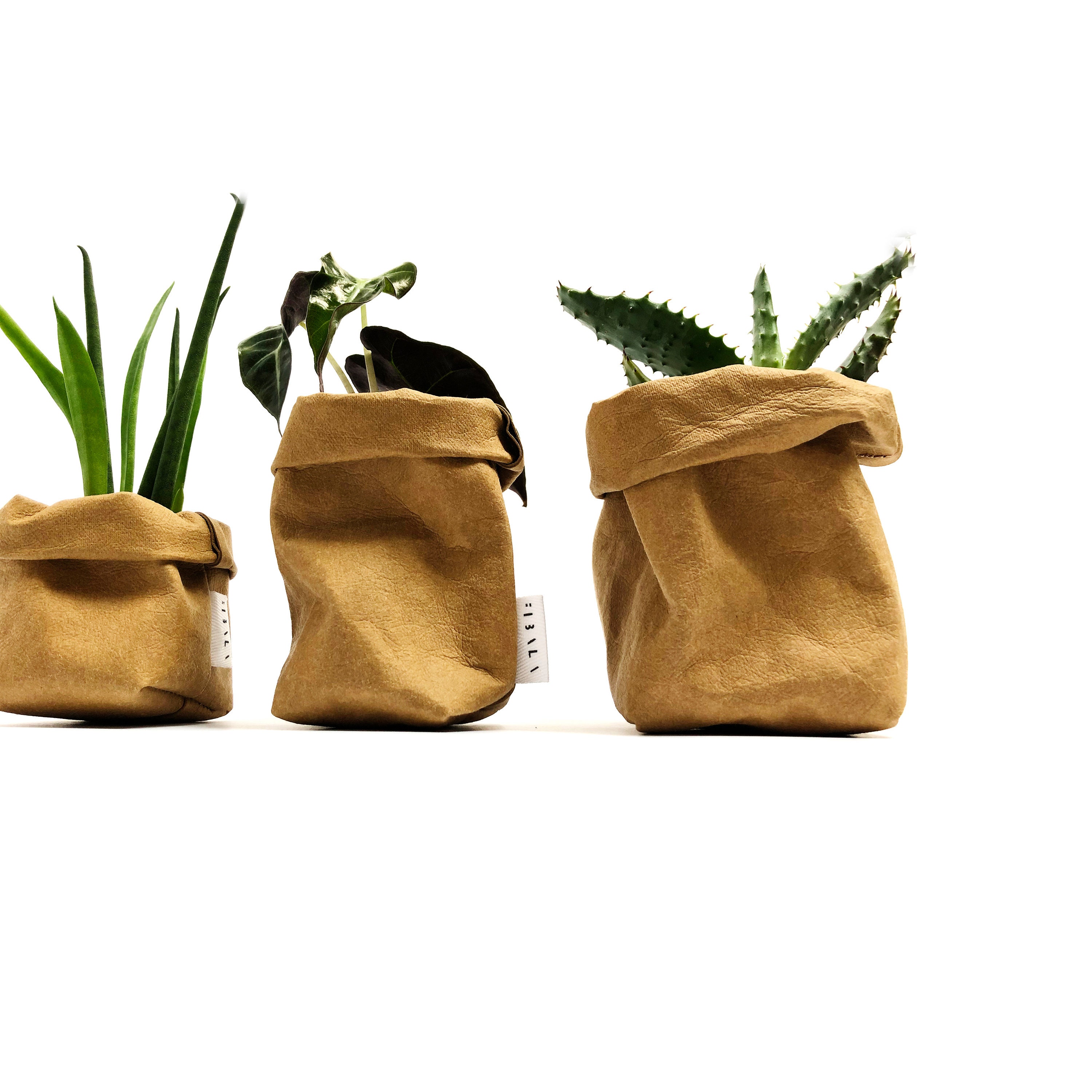 Multifunction Kraft Paper Bag For Fruits Vegetable Breads Storage Container  Kitchen Tool Washable Plants Flowers Growing Bags