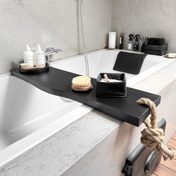 Modern Wooden Bath Tray – Minimalist Bathtub Board