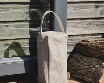 Tall Door Stopper Bag of Washable Paper, Weighted Fabric Door Stop