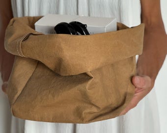 Minimalist Storage Bag – Large Washable Paper Organizer for Modern, Sustainable Home