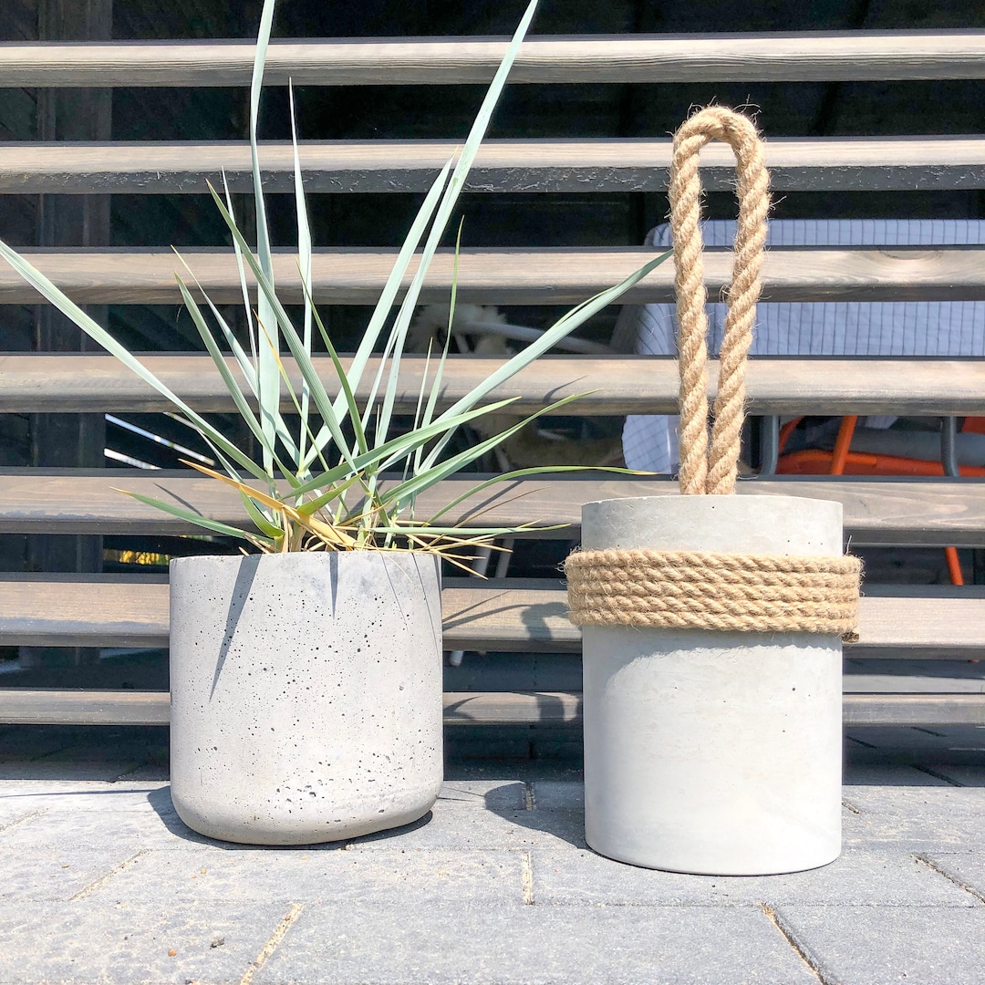 Heavy Concrete Door Stopper, Strong Outdoor Door Stop, Modern Exterior