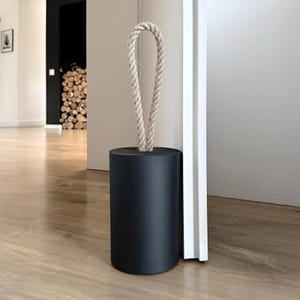 XXL Concrete Door Stop – Modern Door Stop, Heavy Duty Concrete Door Stoppers, Contemporary Door Stops for Home & Office, Door Stop Concrete