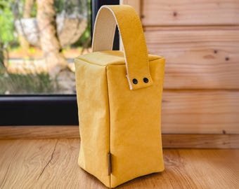 Square Washable Paper Door Stop, Pre-Filled and Weighted