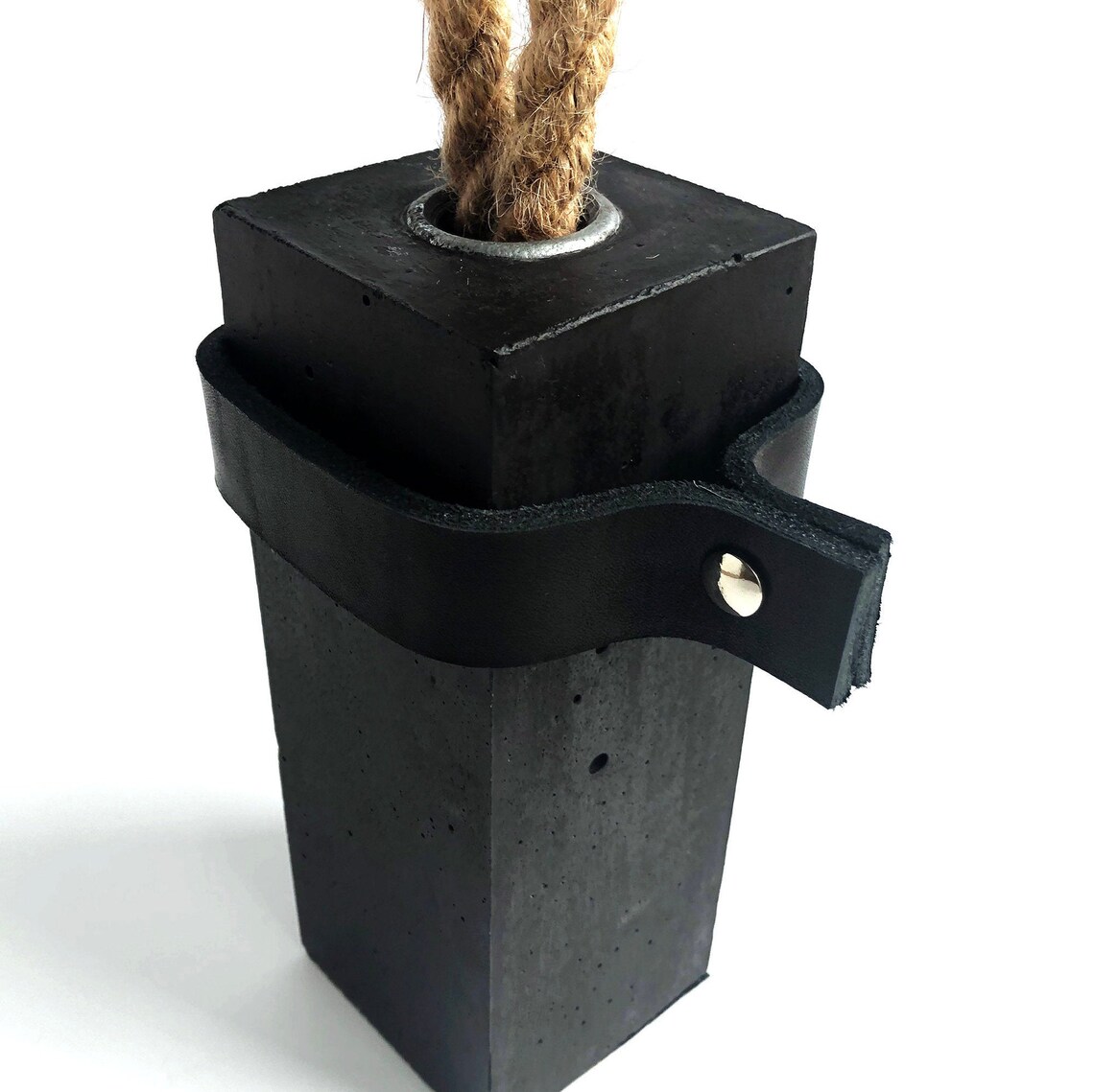 Black Concrete Door Stop / Door Stopper / Rectangle Door Stop Etsy