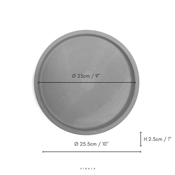 Concrete coffee table on sale tray