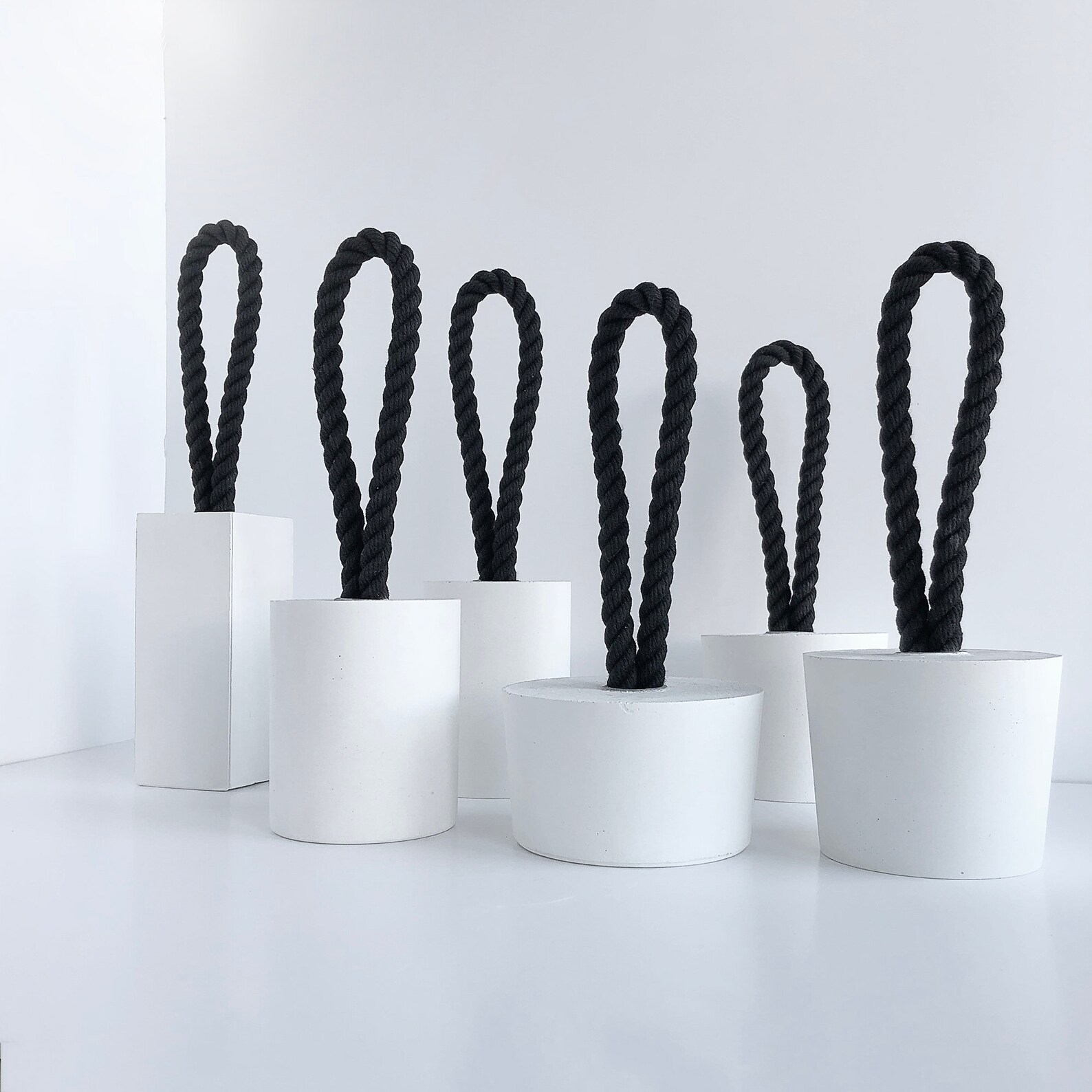 Concrete Door Stopper / Cylinder Door Stop / Heavy Door Stop Etsy