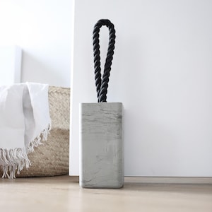Concrete Door Stop Modern Door Stopper Minimalist Home Decor Concrete Decor Simple Living Designer Doorstop For Heavy Door Stop Home Gift
