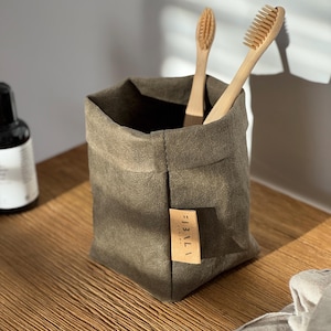 Zierliche Waschbare Papier Aufbewahrungstasche - Minimalistischer Organizer für ein modernes Zuhause