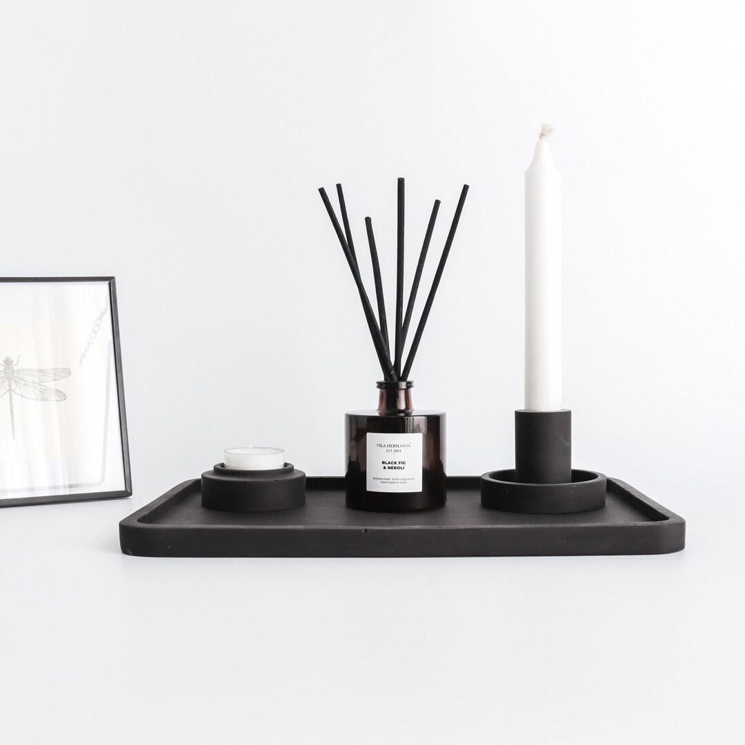 Concrete Tray for Bathroom, Vanity Tray Organizer, Modern Bathroom Decorative Tray Etsy