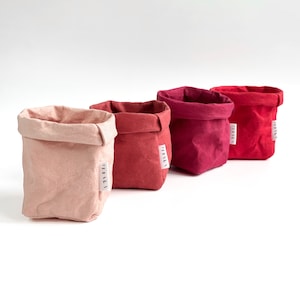 Waschbarer Papierbeutel, kleiner Badezimmer-Organizer, nachhaltiger Aufbewahrungs- und Organisationstopf, umweltfreundliche wiederverwendbare Tasche, Mini-Blumentopf