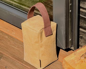 Fillable Door Stop with Cotton Handle – Washable Paper Door Stopper Cover