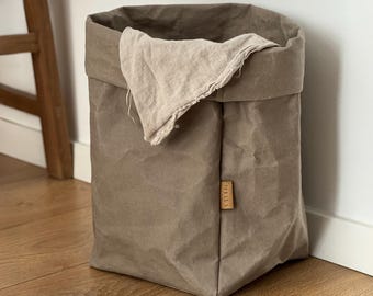 XL Washable Paper Storage Bag – Minimalist Home Organizer