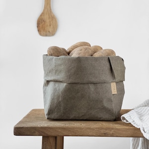 Minimalistische Aufbewahrungstasche - Waschbarer Papier-Organizer für modernes Zuhause