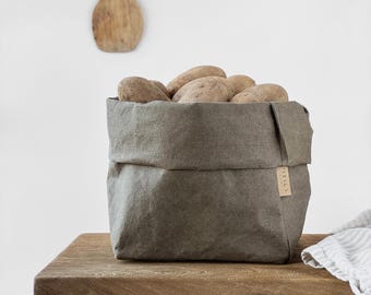 Minimalist Storage Bag – Medium Washable Paper Organizer for Modern Home