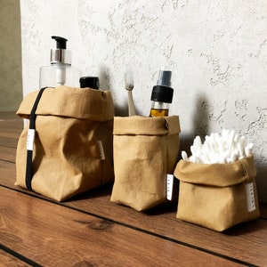 Washable paper bag for storage image 5