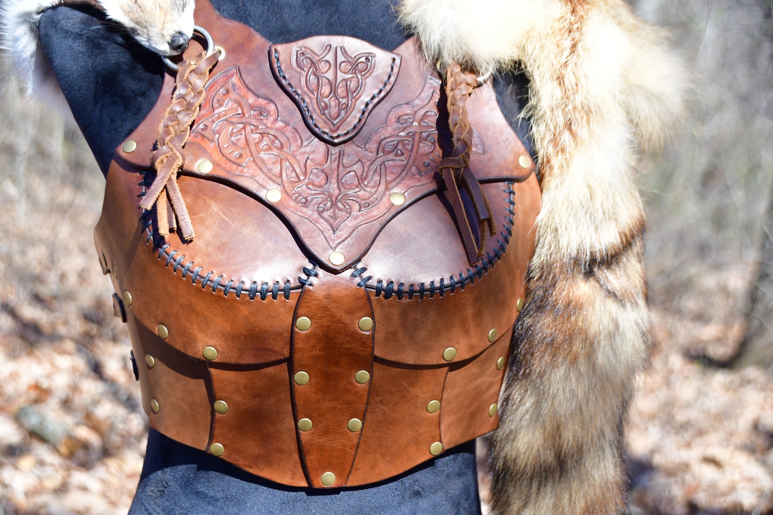 The Huntress Armor is a Custom Piece Made for Renfaire, LARP, SCA