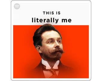Literally me Scriabin Stickers