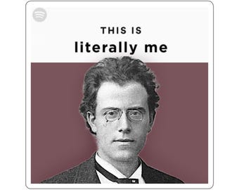 Literally Me Mahler Stickers