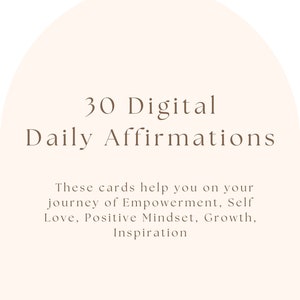 Tarjetas de afirmación diarias imprimibles/digitales: Ámate a ti mismo, empoderamiento, amor propio, mentalidad positiva, crecimiento e inspiración, aumento de la confianza