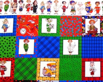 Cool School Teachers Medley panel by Loralie Designs ~ 100 percent cotton fabric  (#94X)