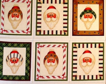 Sweet Saint Nick Panel ~ 100% cotton ~ Quilt Panel Fabric (#F/114C)