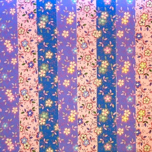 SCATTERED FLOWERS 12 Jelly Roll Strips ~ 100% Cotton ~ Quilt Fabric  #426D