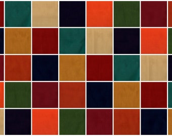 Solid Cotton Fabric Squares: 4-inch Quilt Blocks, 40 Pieces #402A