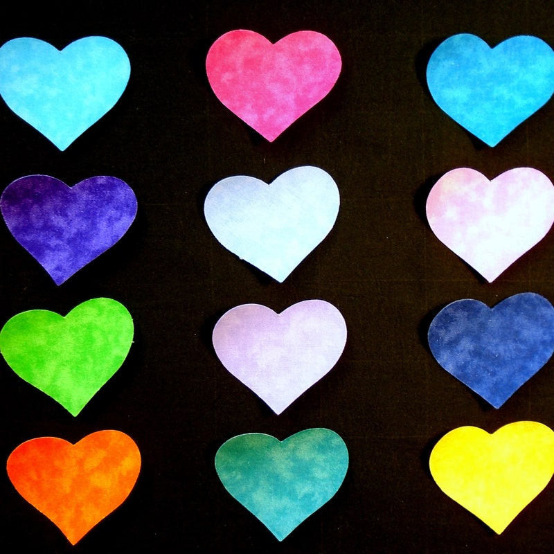 Small Hearts Applique for Fabric Etsy Small Hearts Applique for Fabric Etsy