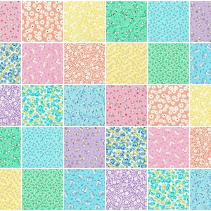 1930&#39;s Vintage Reproduction Prints 5&quot; Quilt Fabric Charm Squares ~ 30 Squares per Set ~ 100% Cotton  ~ Quilt Block Fabric (#30B)