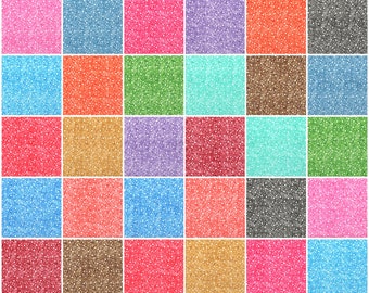 Sprinkled Dots Prints 5" Quilt Fabric Charm Squares ~ 30 Squares per Set ~ 100% Cotton Prewashed Fabric ~ Quilt Block Fabric  (#22/B)