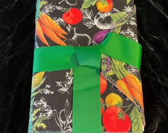 Fruits and vegetables themed greenOAK journal