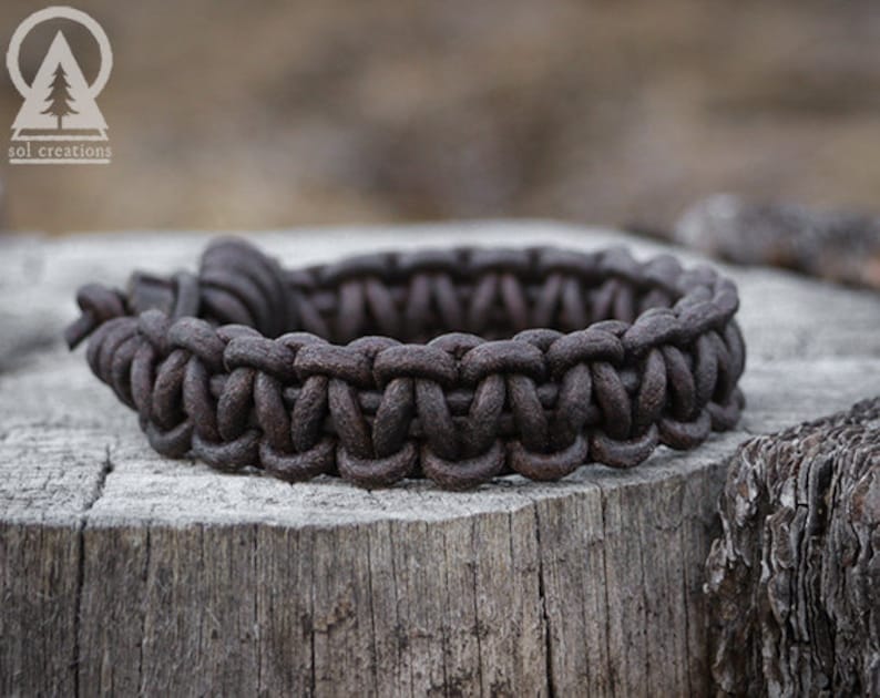 Mens Leather Bracelet Leather Paracord Bracelet Mens Leather Etsy