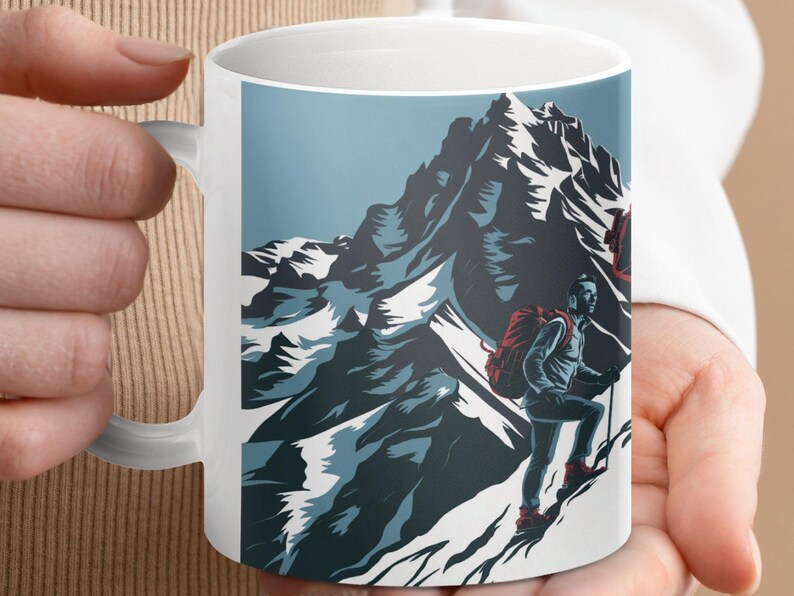 Adventure Hikers Mug, Mountain Climbing Enthusiast Gift, Perfect for