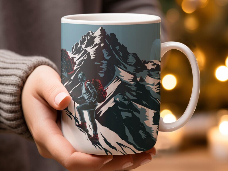 Adventure Hikers Mug, Mountain Climbing Enthusiast Gift, Perfect for